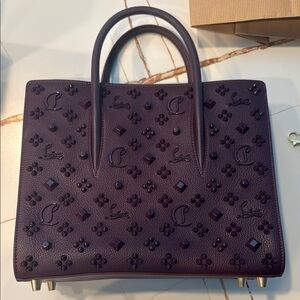 Christian Louboutin Purple Studded Women's Bag